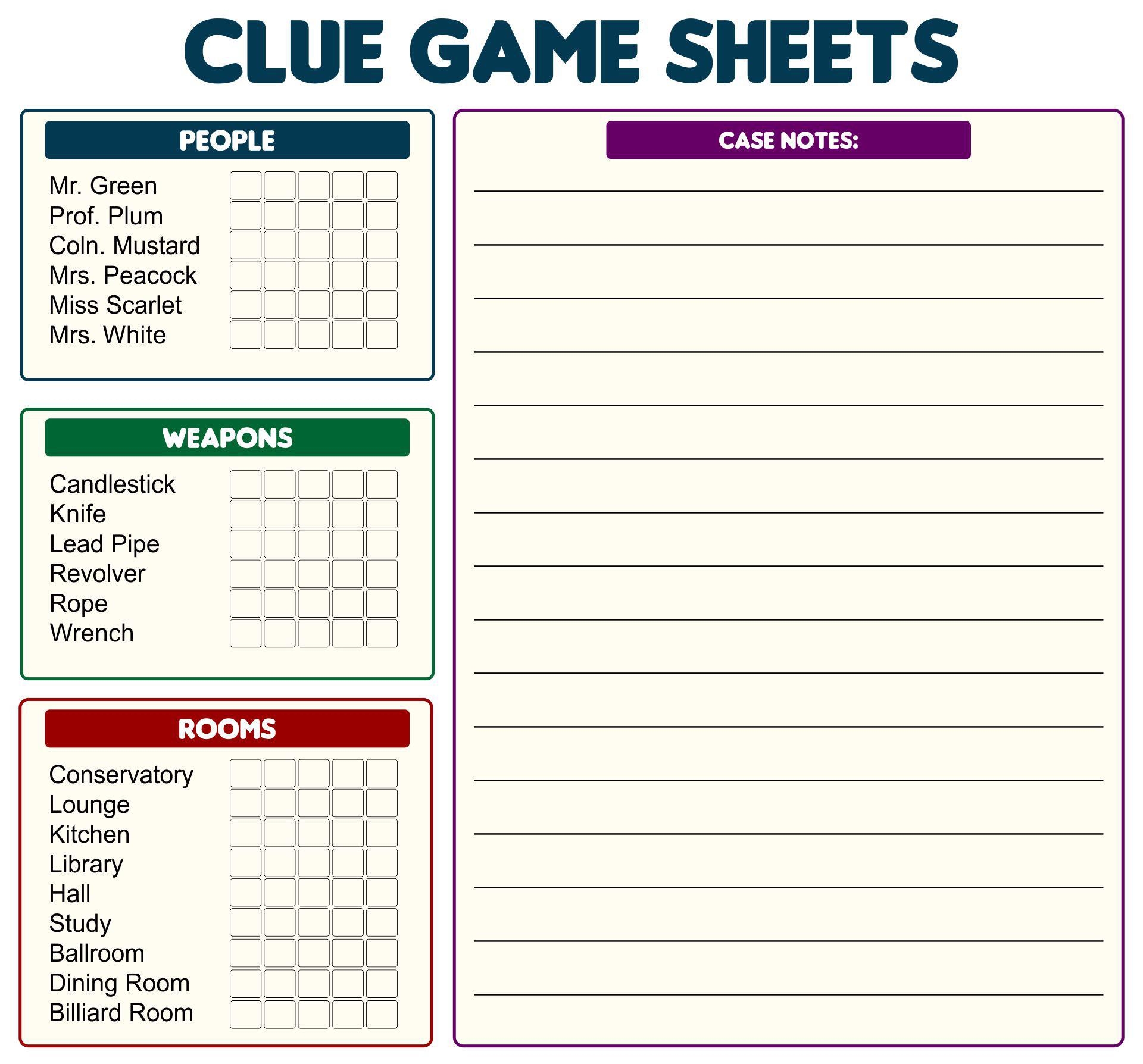 Can Anyone Explain The Logic Grid From The Game Clue R puzzles