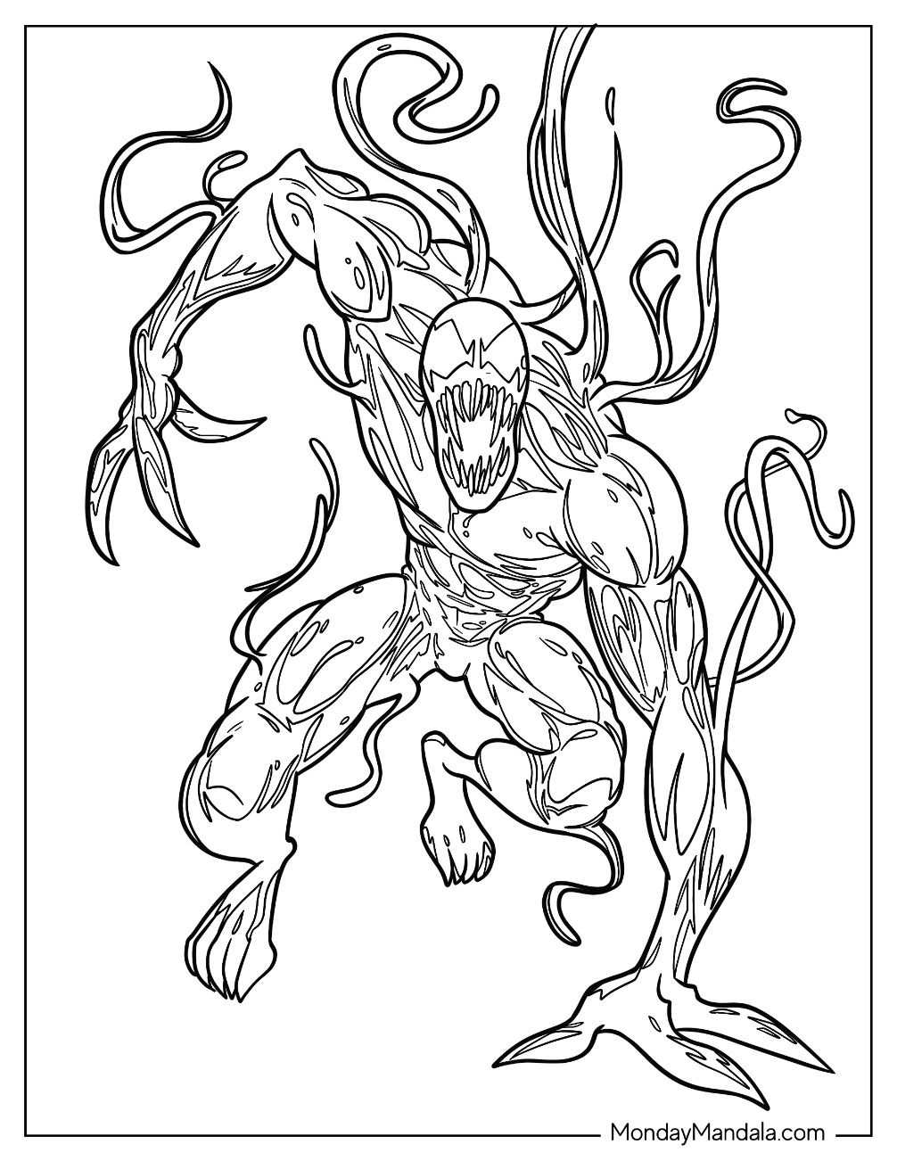 Carnage Coloring Sheets Printable