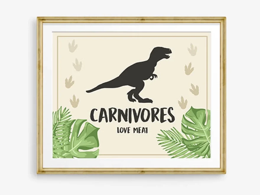 Carnivores Sign Dinosaur Birthday Sign Food Table Decor Dinosaur Birthday Dino Party Boy Prehistoric Snacks T rex Table Sign Printable 0043 Etsy