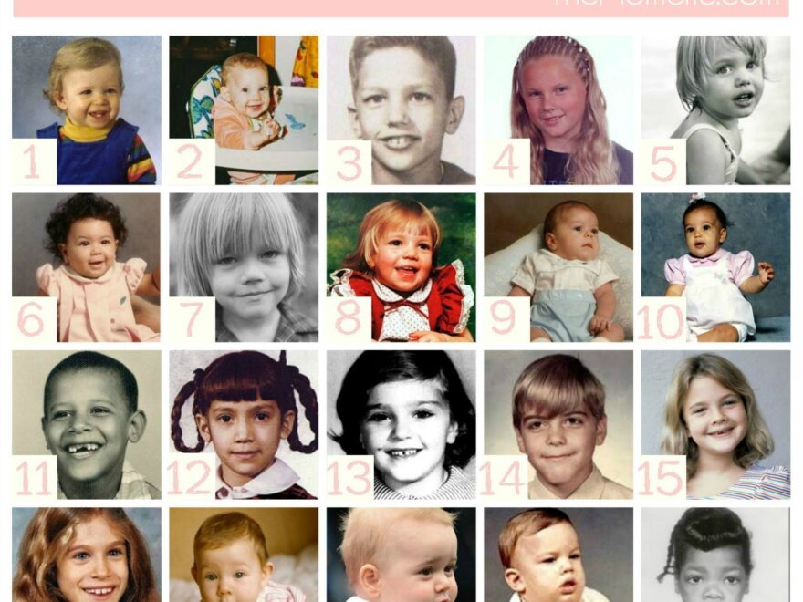 Celebrity Baby Quiz Printable Free Printable Celebrity Baby Photo Quiz Printable Guess The