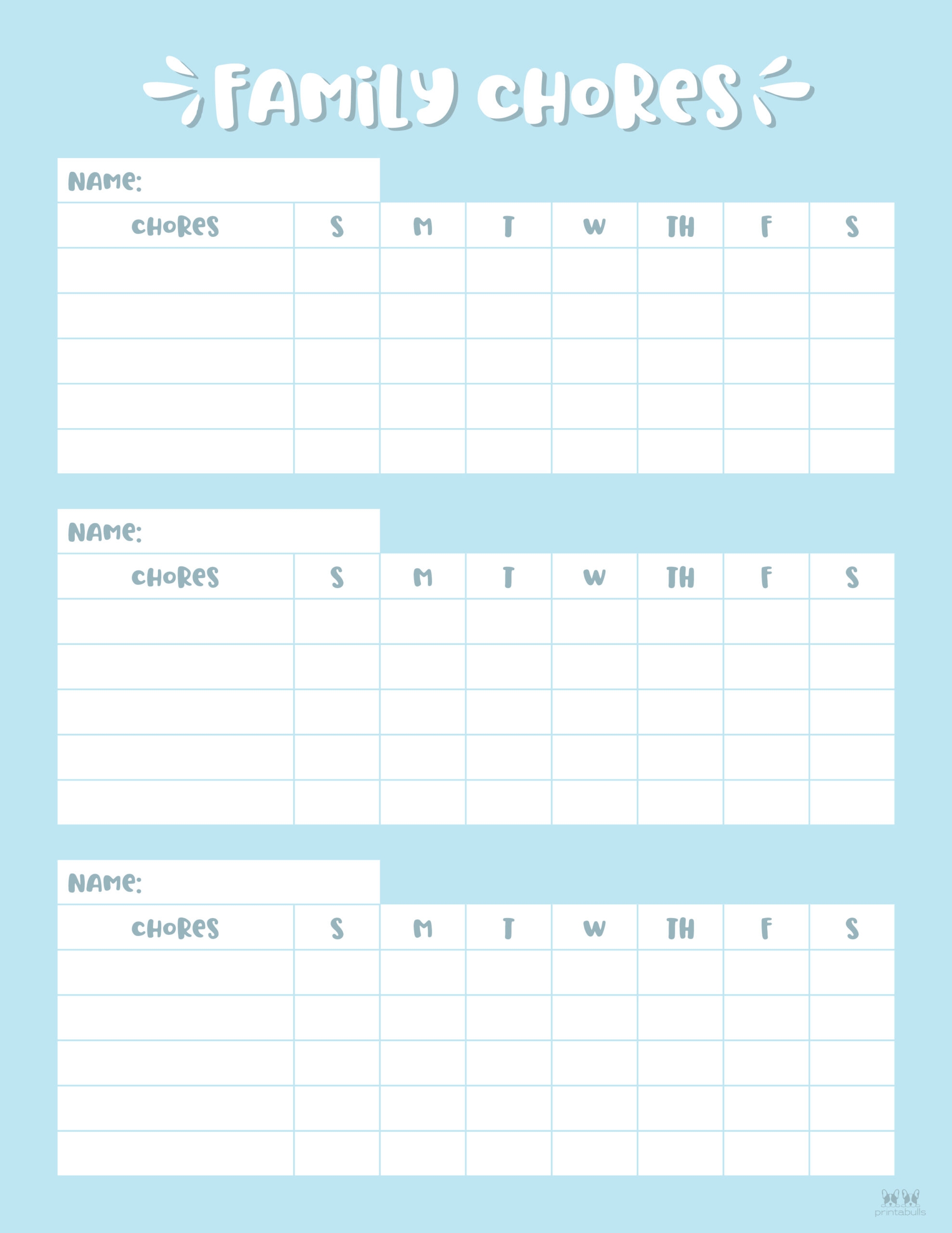 Children Schedule Printable Multiple Children Schedule