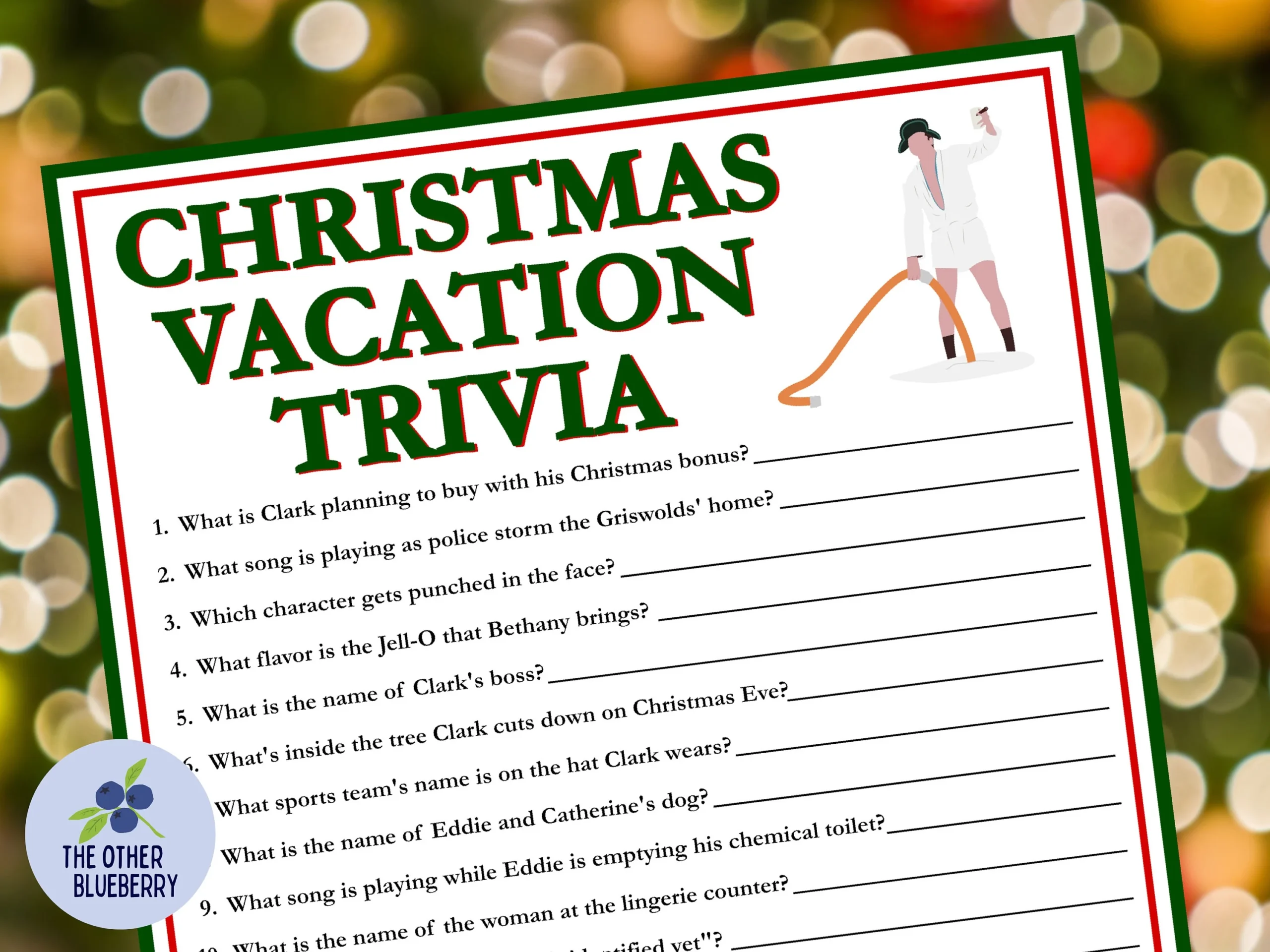 National Lampoons Christmas Vacation Printable Quiz