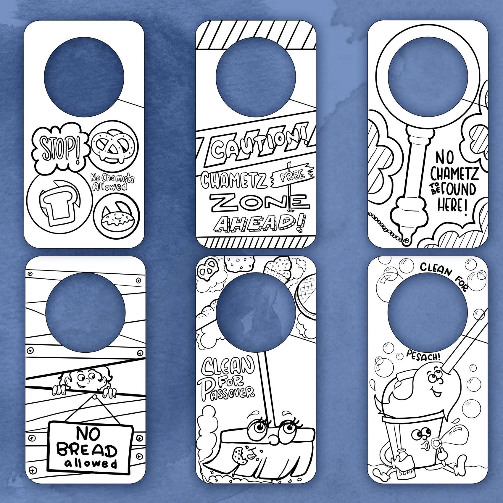 Clean For PASSOVER No Chametz Sign Door Hanger Craft For Kids Pesach Activities And Lessons For Toddlers And Preschool Etsy Finland