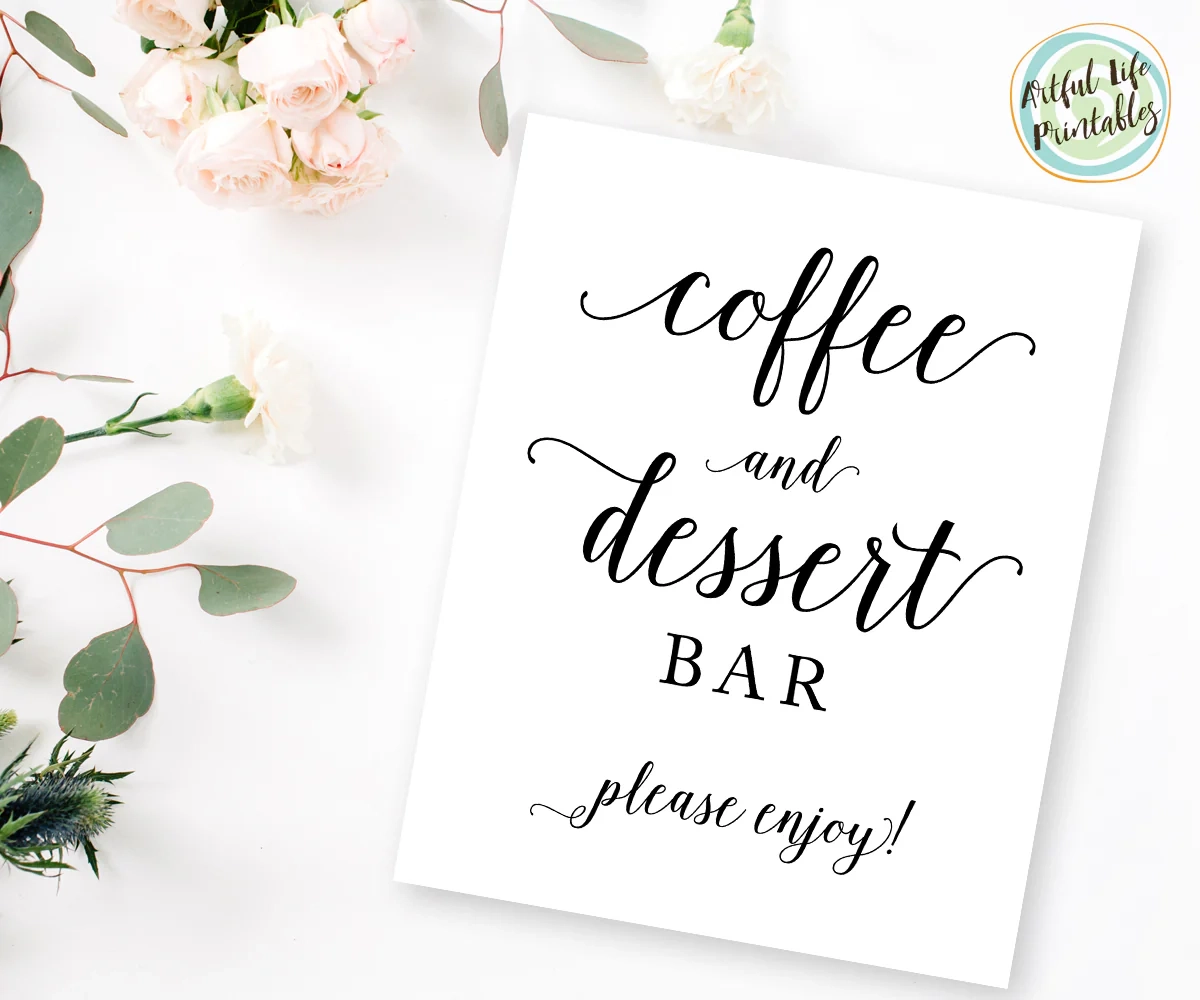 Dessert Bar Printable Sign