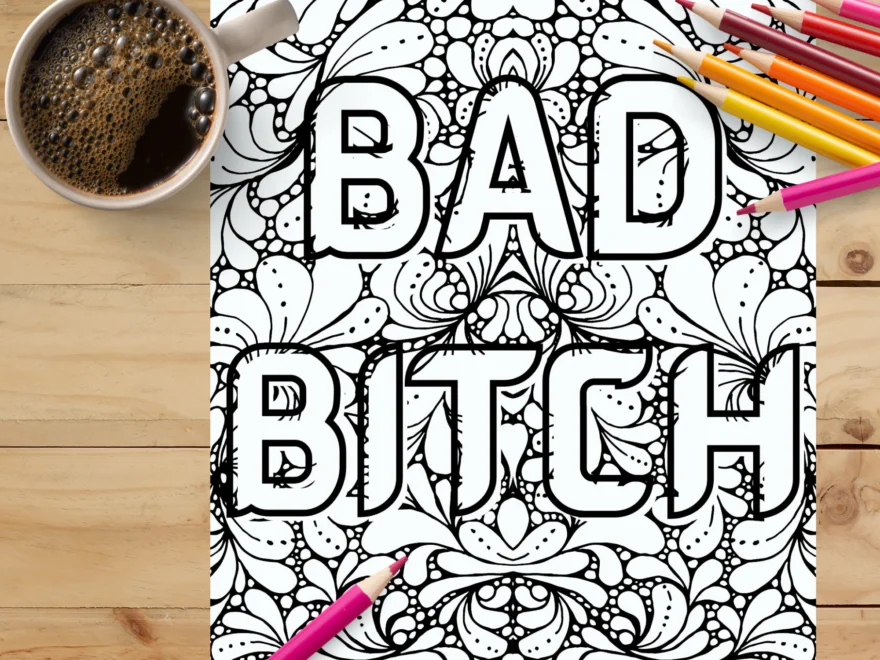 Coloring Book Bitches Etsy