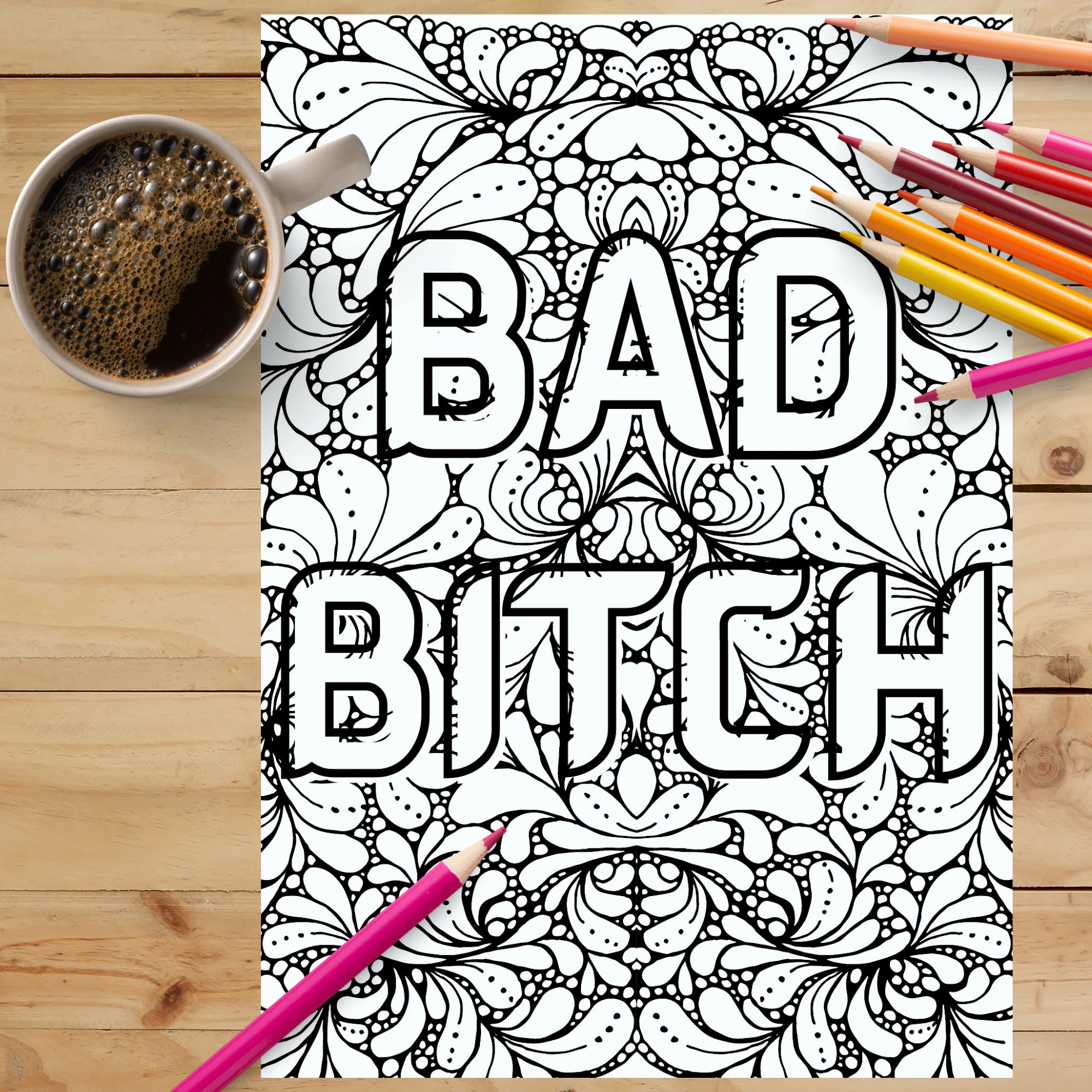 Coloring Book Bitches Etsy