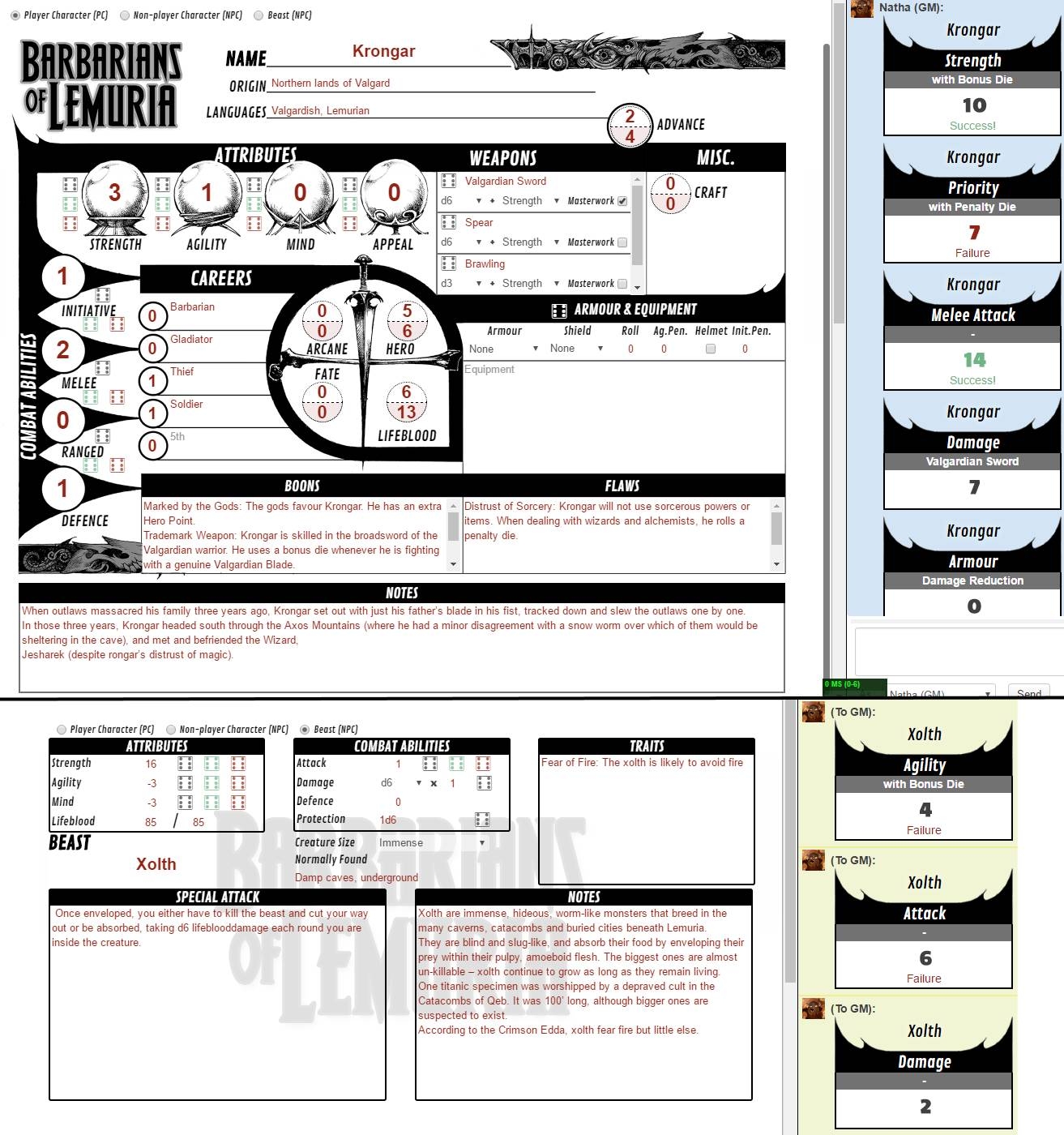 Community Forums Barbarians Of Lemuria Mythic Edition Roll20 Online Virtual Tabletop