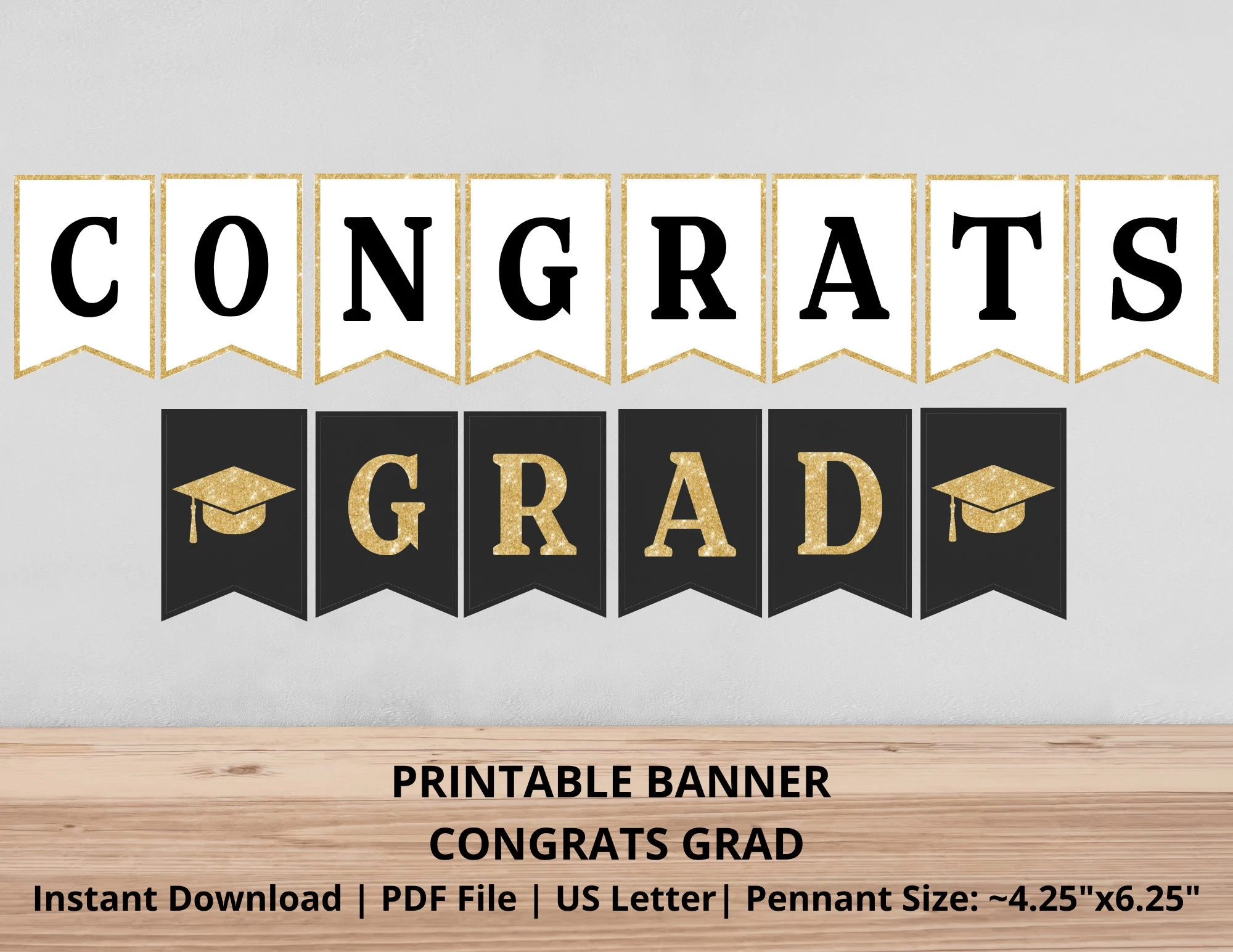 Congrats Grad Printable Sign
