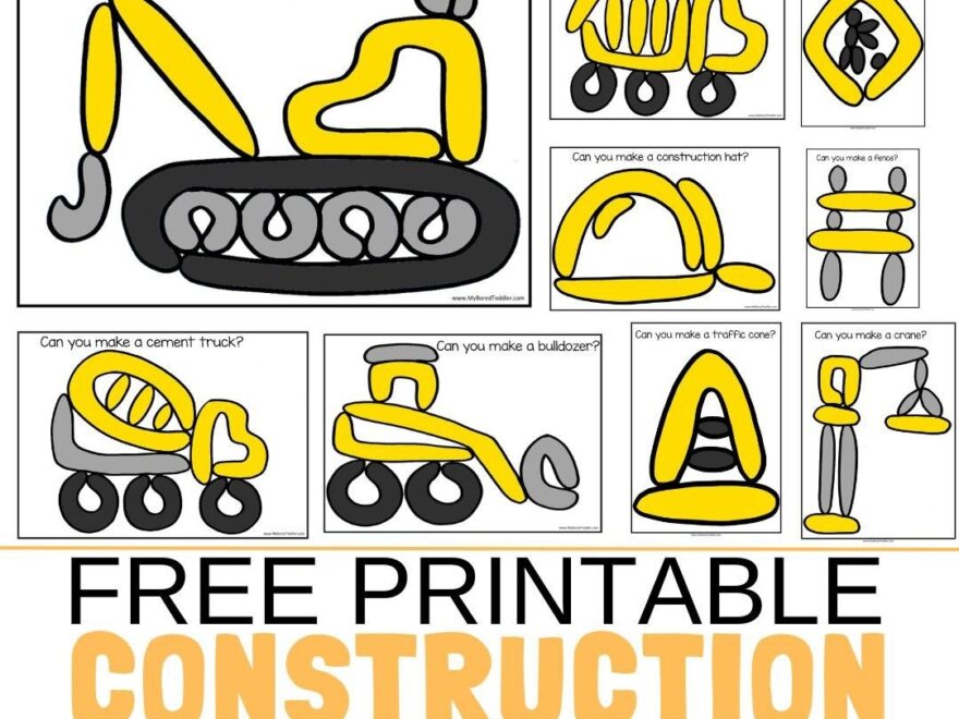 Construction Playdough Mats For Toddlers FREE PRINTABLE My Bored Toddler