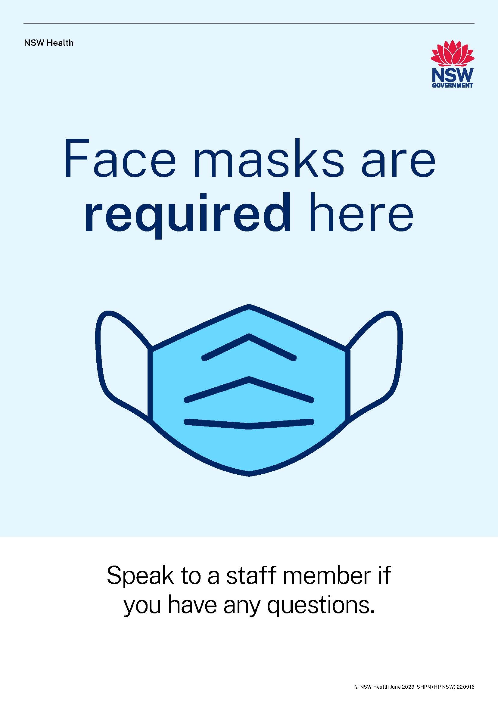Face Mask Signs Free Printable