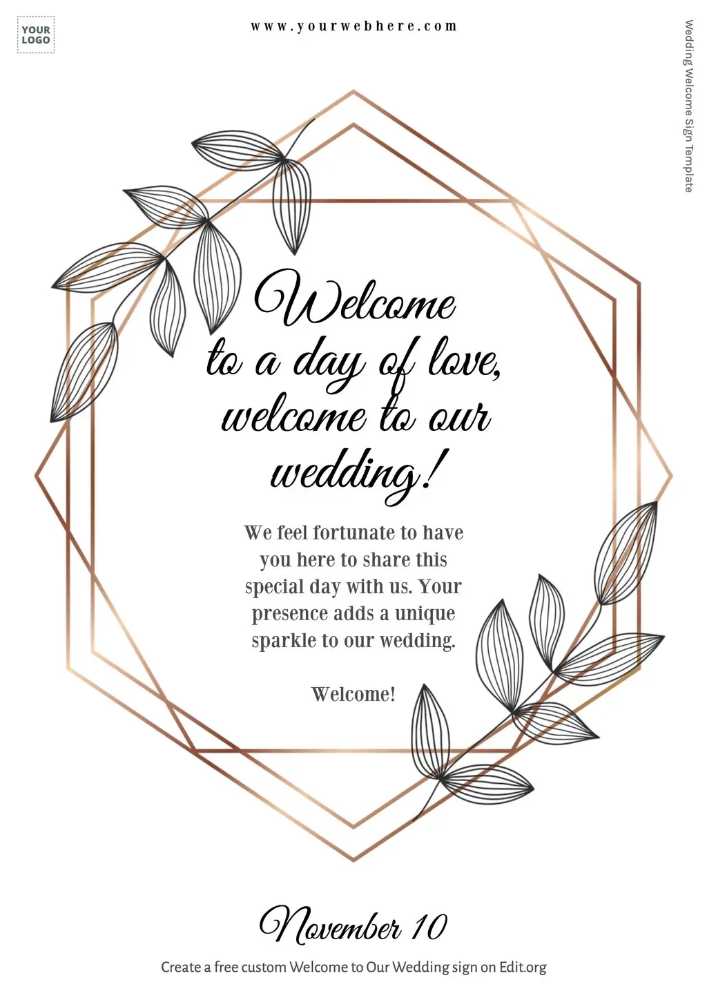 Free Editable And Printable Wedding Signs