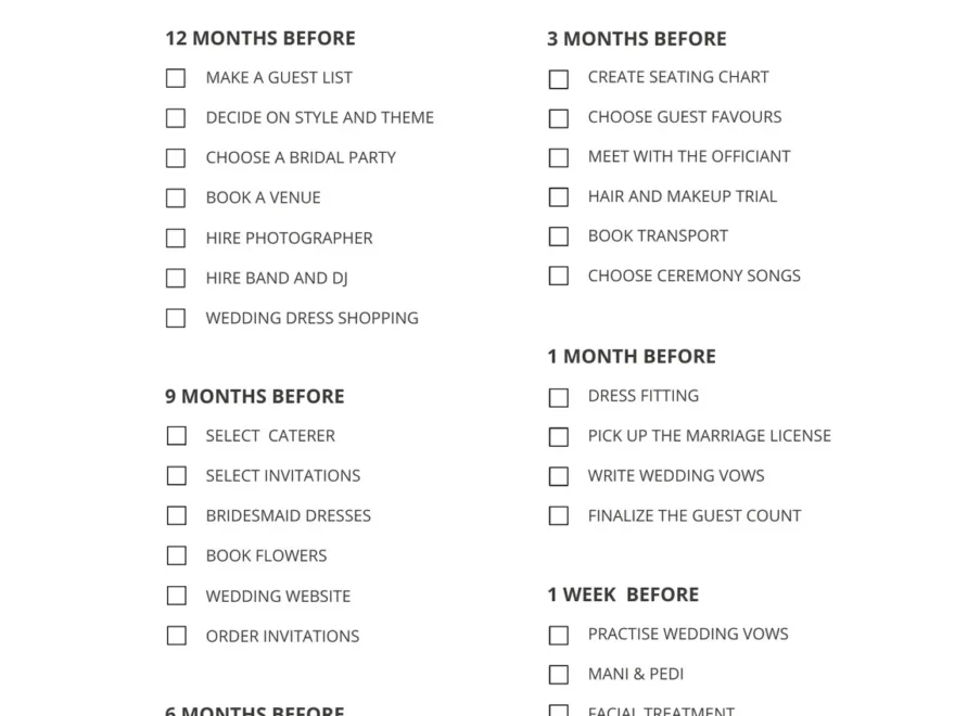 Customize 186 Wedding Checklists Templates Online Canva
