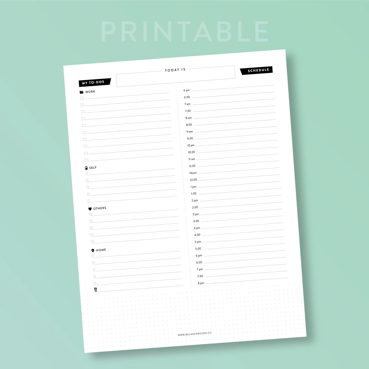Large Printable To Do List