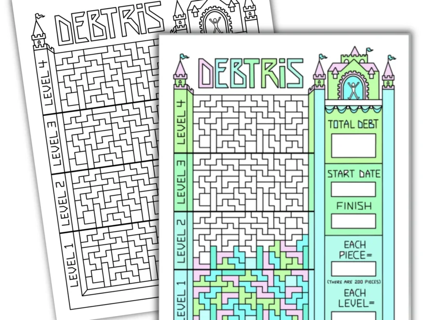 Debtris Tracking Chart Debt Free Charts