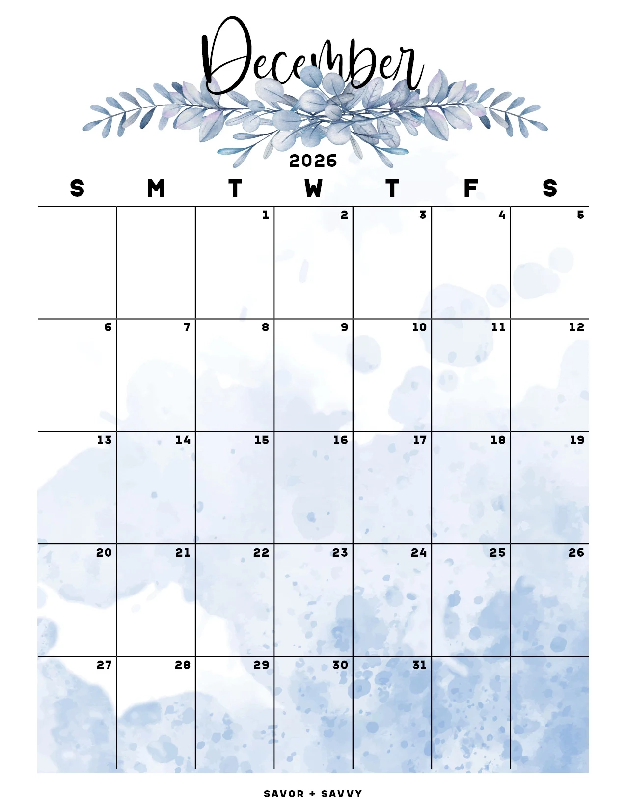 2026 Christmas Planner Printable