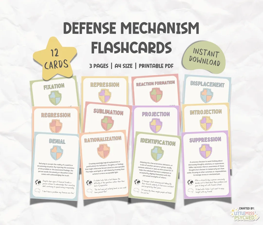 List Defense Mechanisms Printable