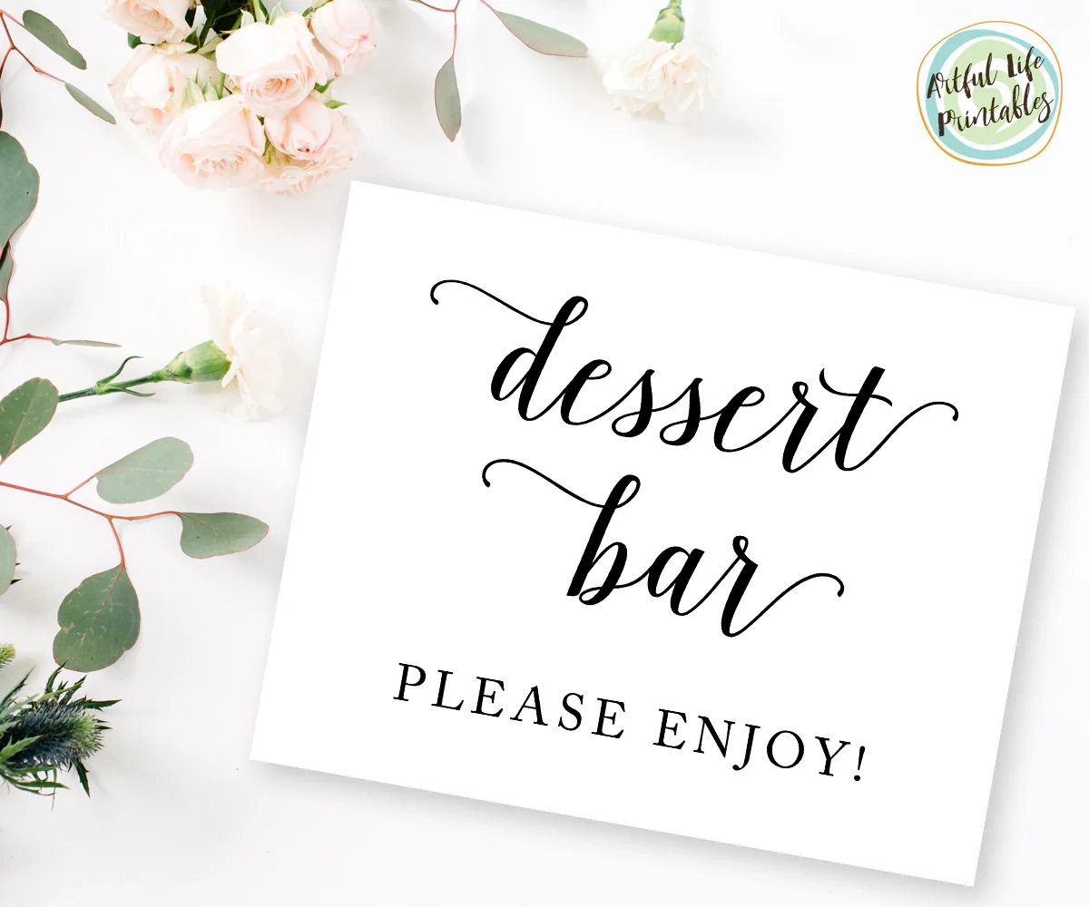 Dessert Station Sign Printable