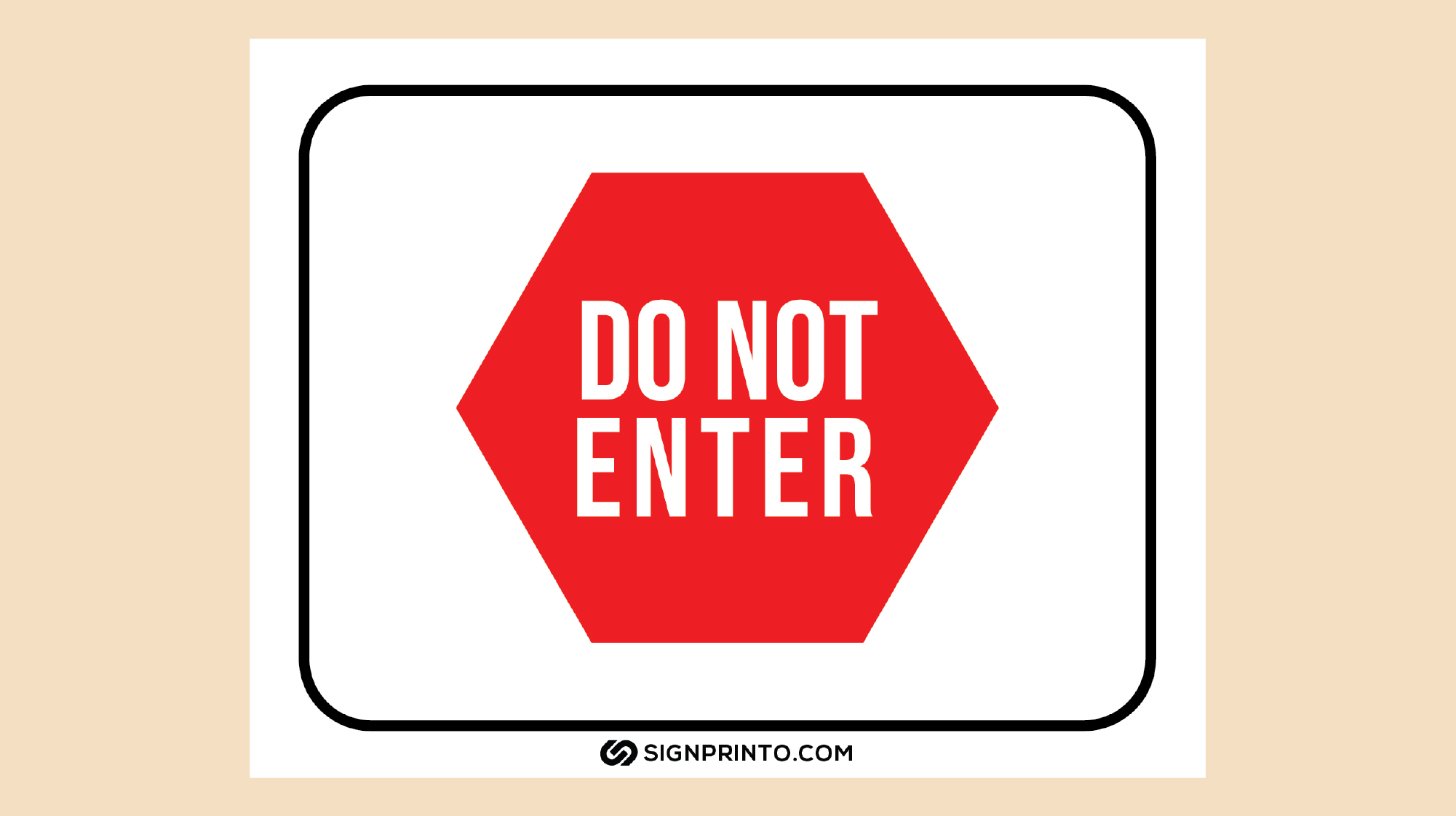 Do Not Enter Sign Downlaod Free Printable PDF