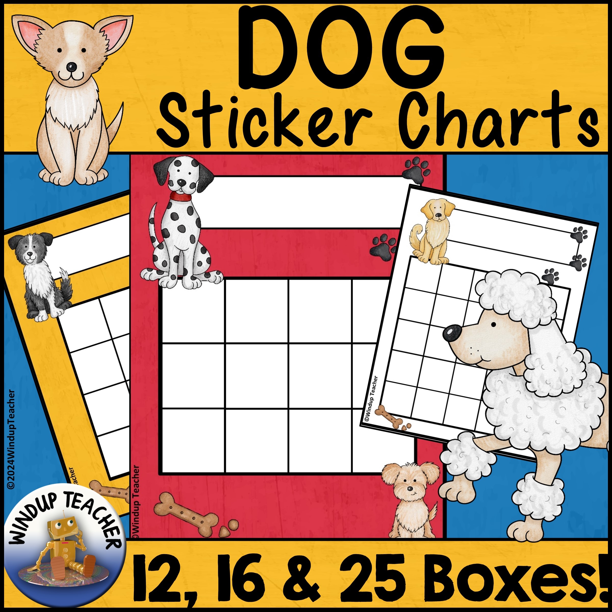 Free Printable Dog Sticker Charts