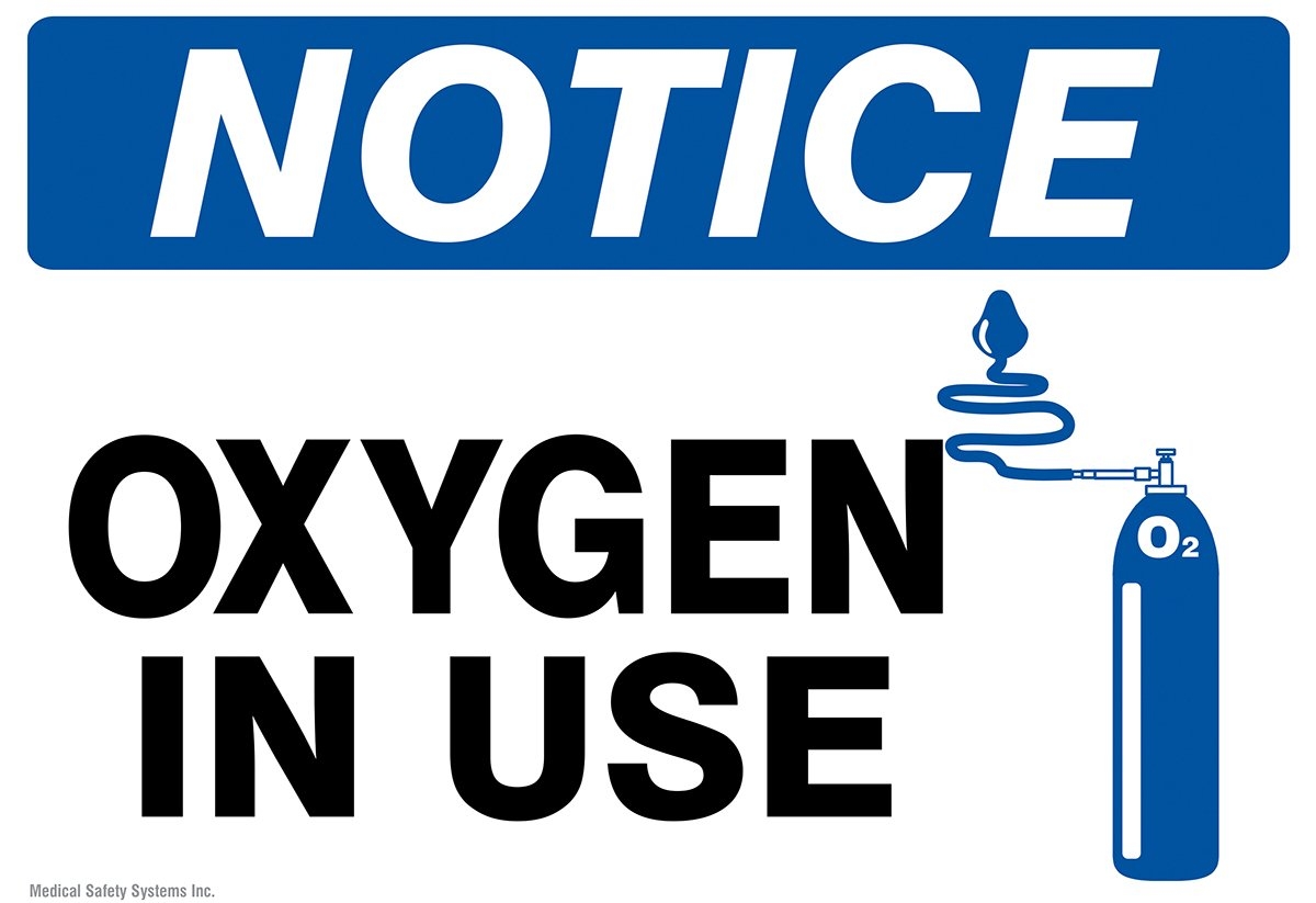 Printable Caution Oxygen In Use Signs