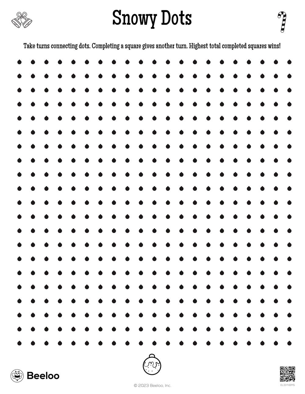 Dots And Boxes Printable Sheet