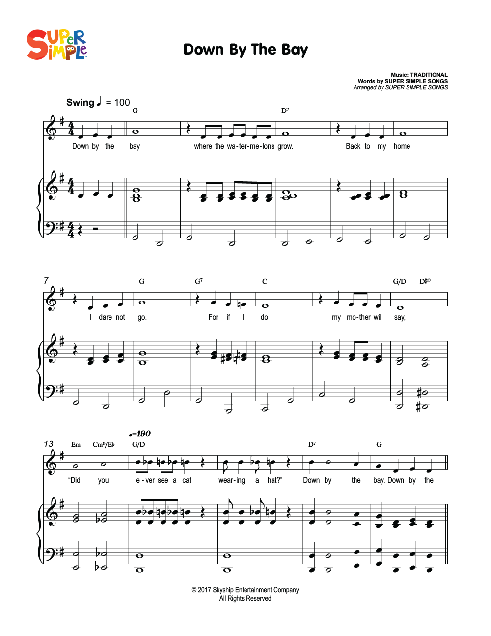 Printable Easy Sheet Music Piano