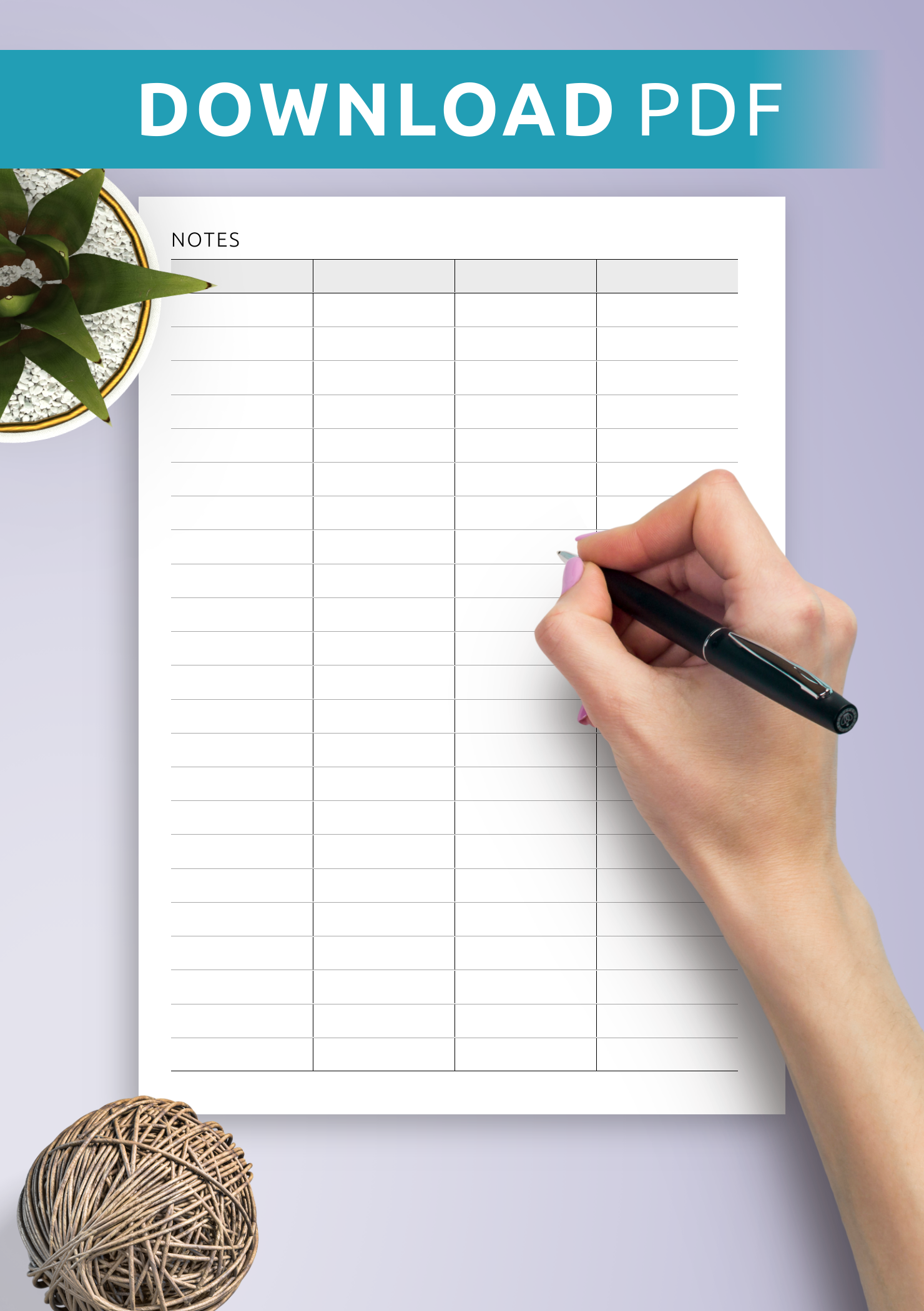 Printable 4 Column Charts Printable 4 Column Charts