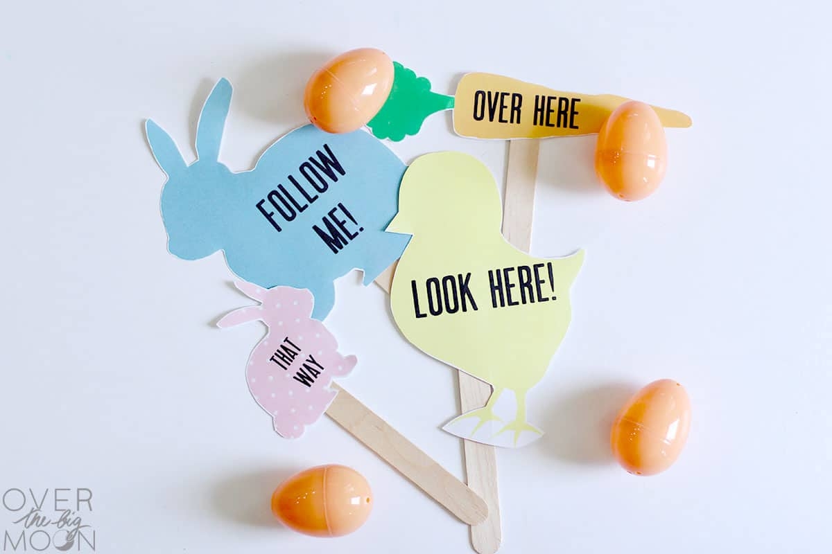 Easter Direction Signs Printable