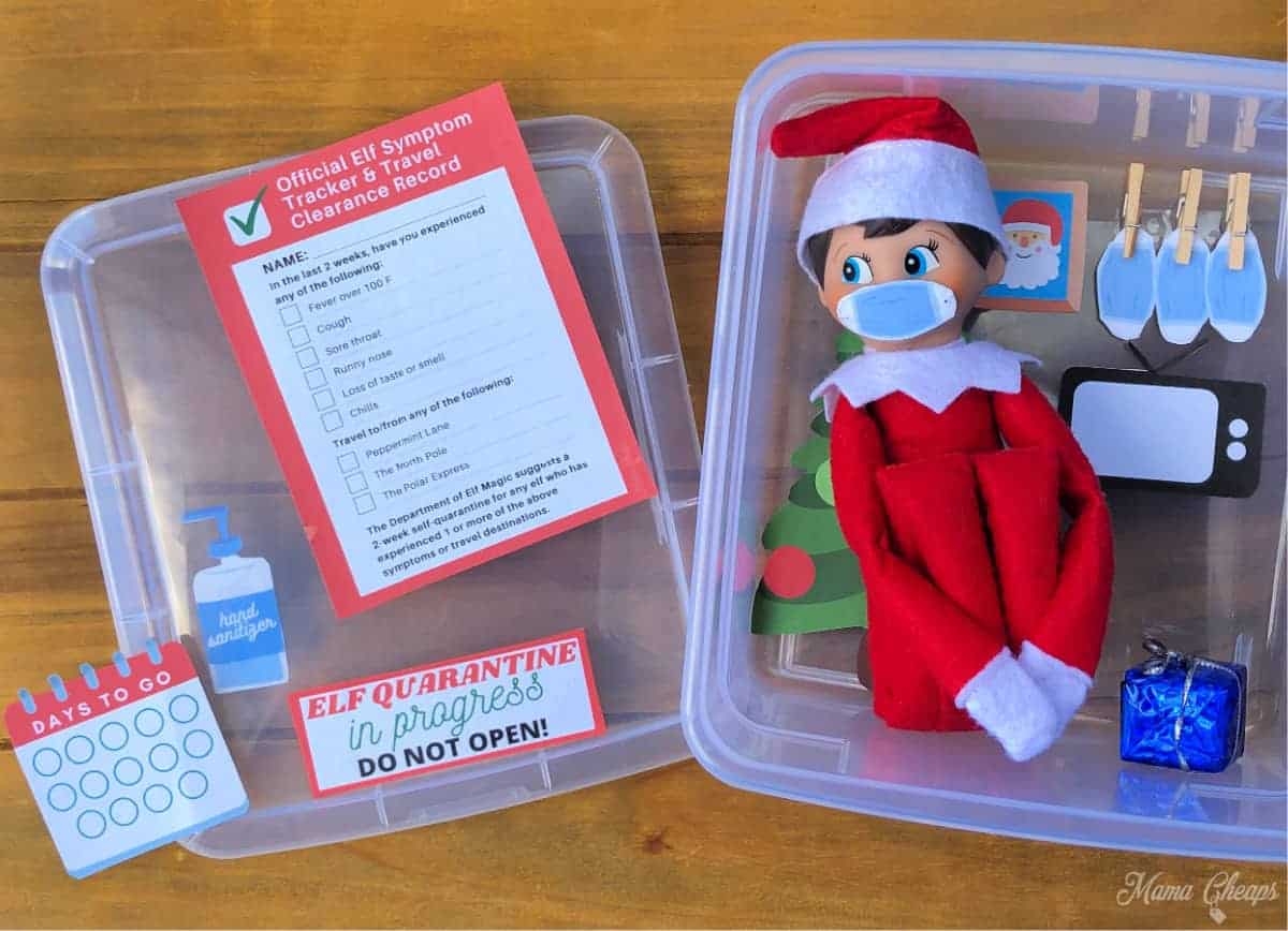 Free Printable Elf Quarantine Sign
