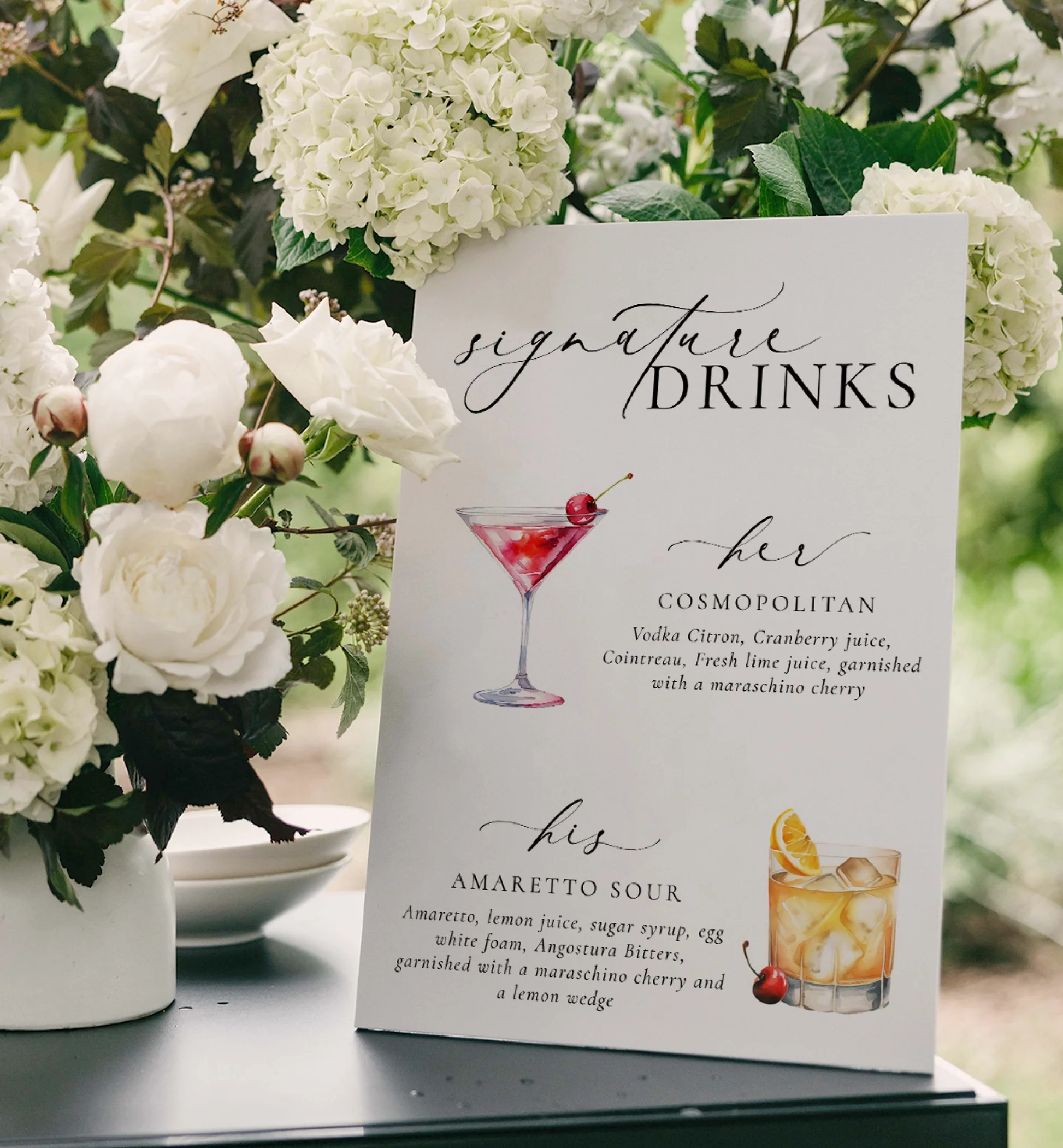 Free Printable Signature Drink Sign