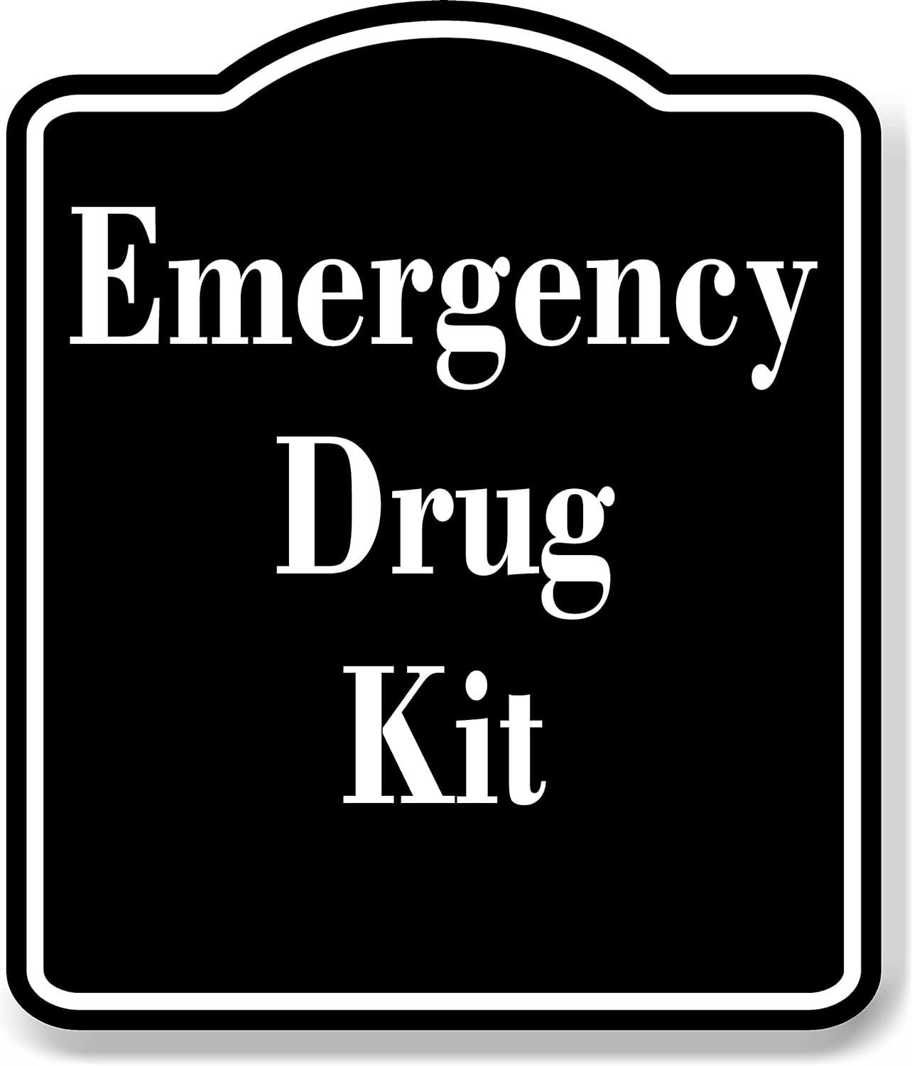 Printable Emergency Drug Kit Sign