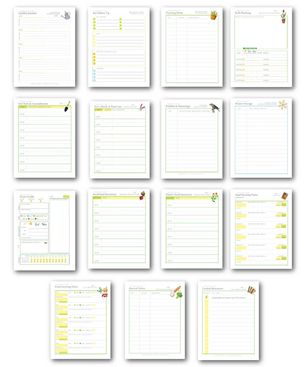 Beautiful Free Printable Garden Planner