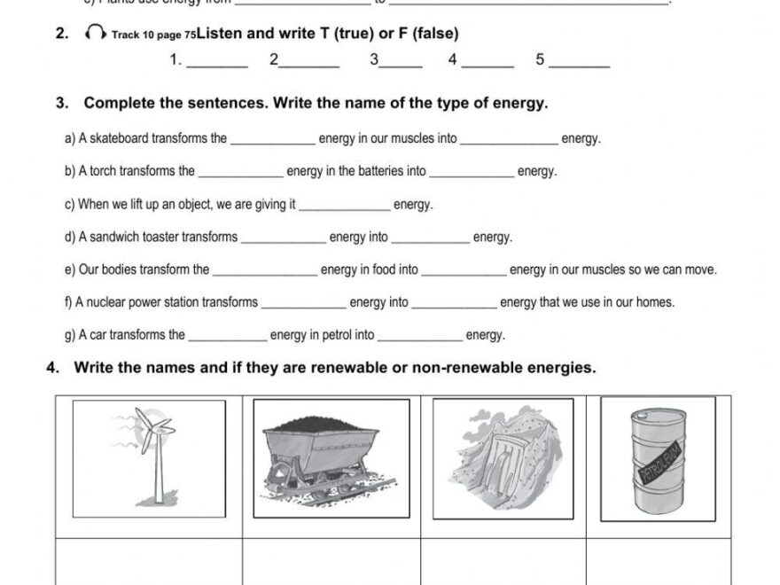 ENERGY 5th Grad Free Interactive Worksheets 6465923