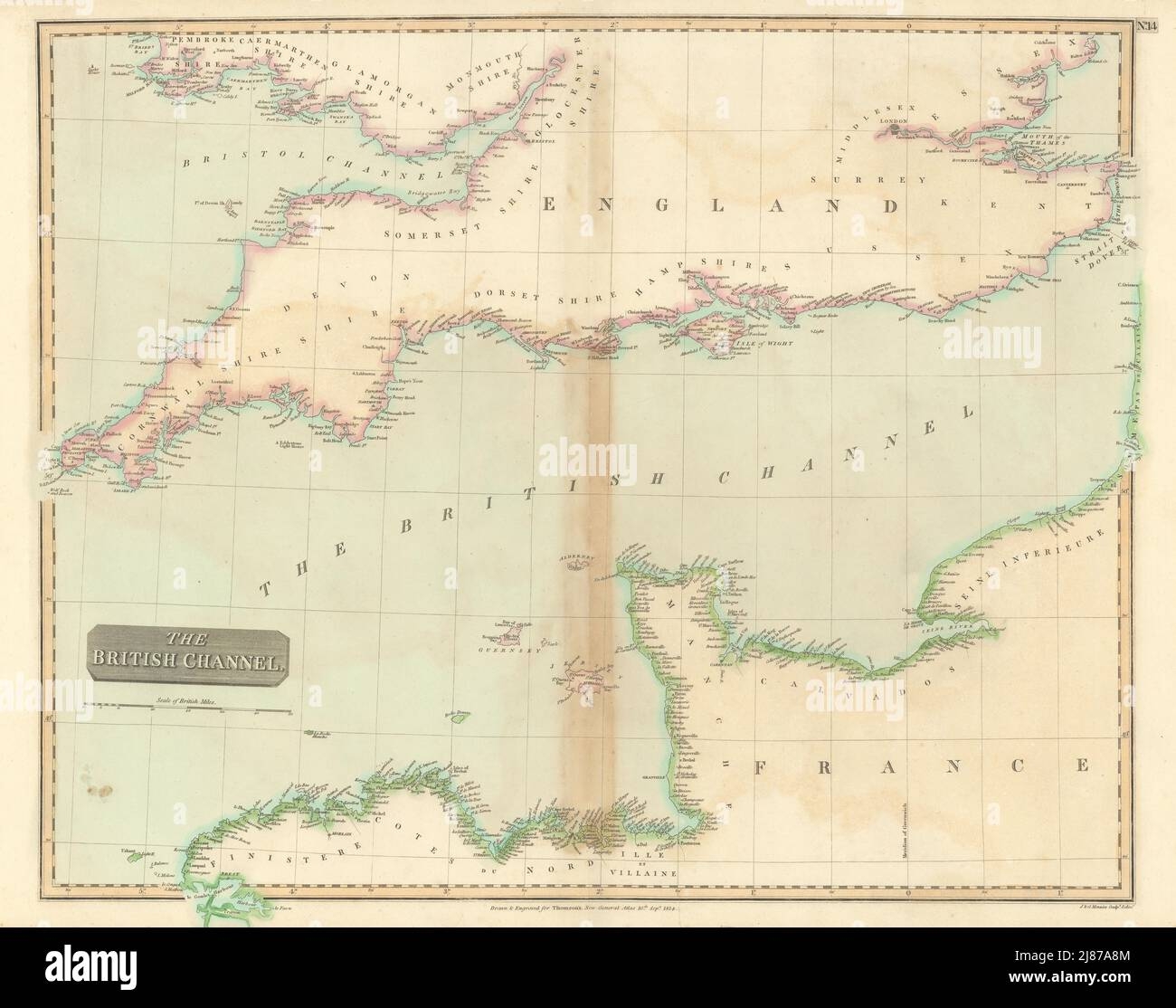 English Channel Map Hi res Stock Photography And Images Alamy