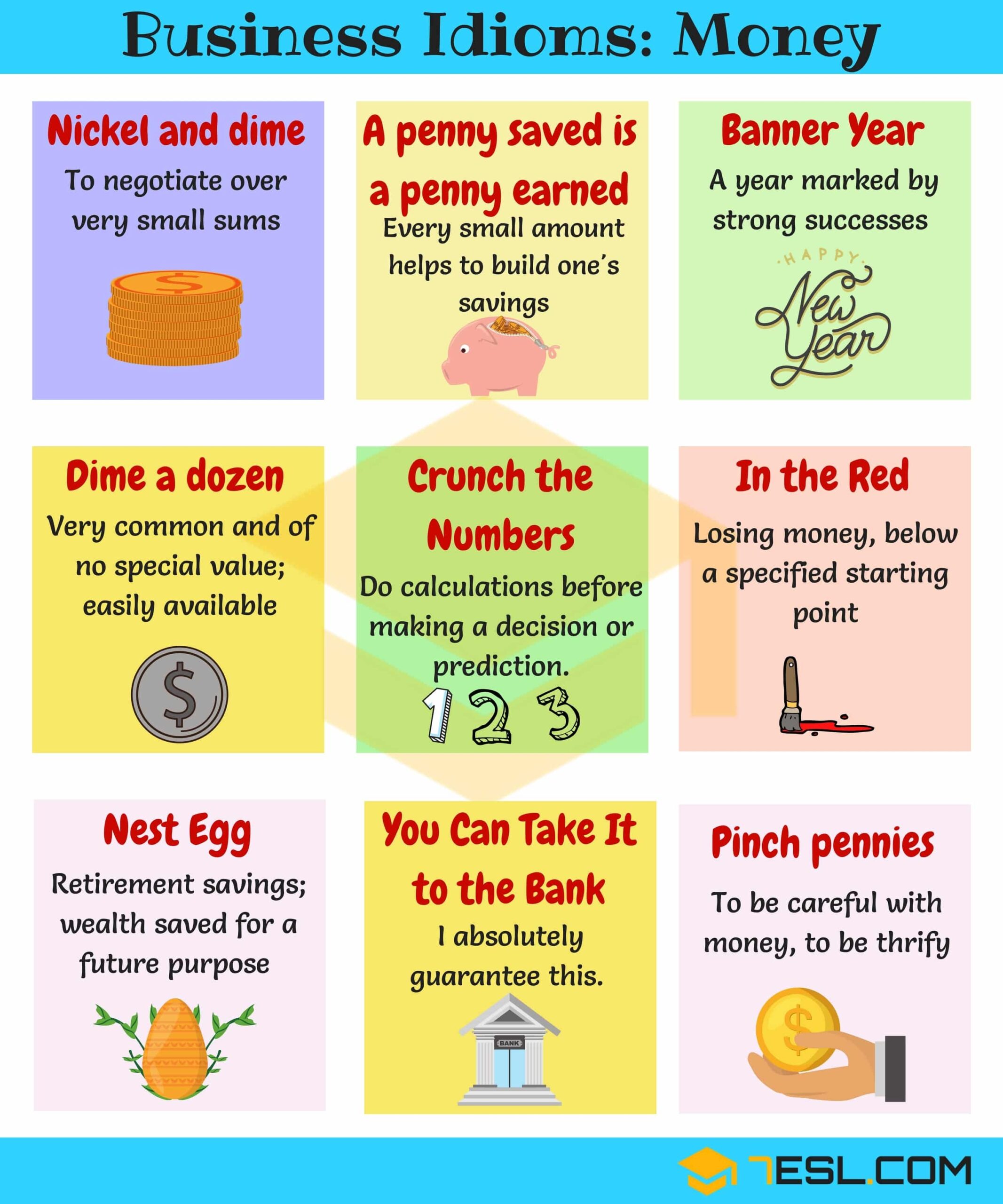 Printable List Of Idioms