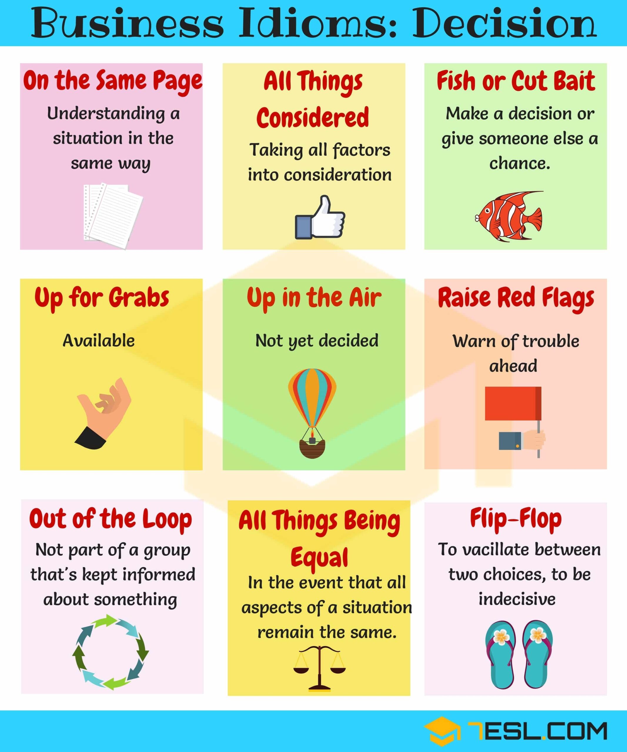 English Idioms On X Business Idioms Business Idioms Learn Common Business Idioms And Phrases With Meaning And Examples List Of Useful Business Expressions Business Sayings Illustrated With ESL Printable Worksheets To Improve