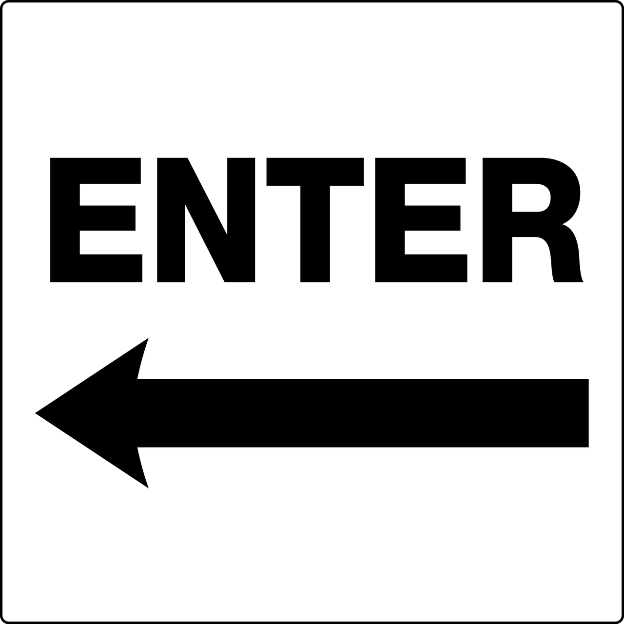 Free Printable Enter Signs