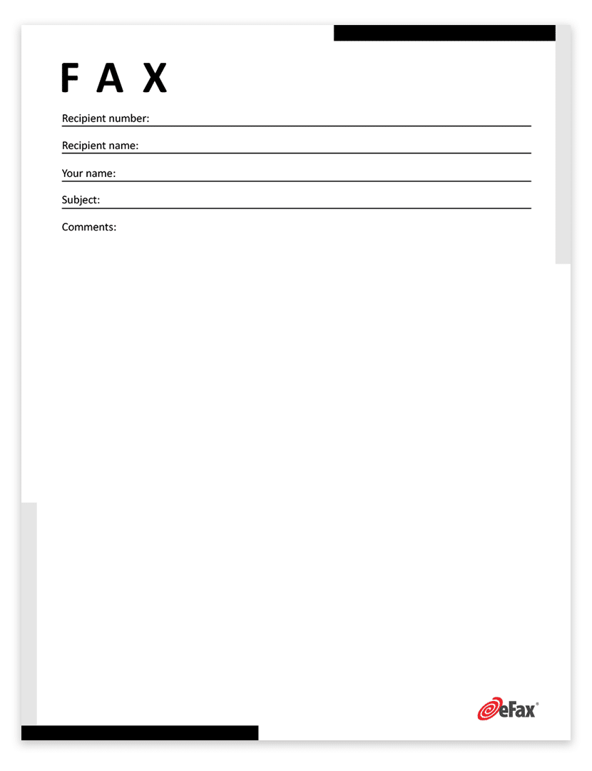 Free Blank Fax Cover Sheet Printable