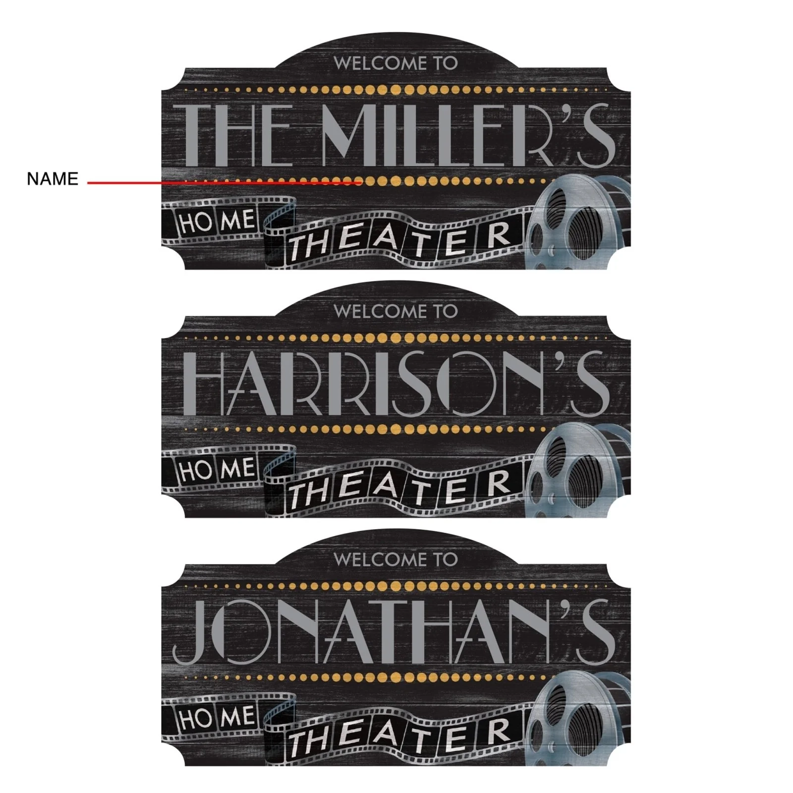 Movie Room Wall Sign Printable