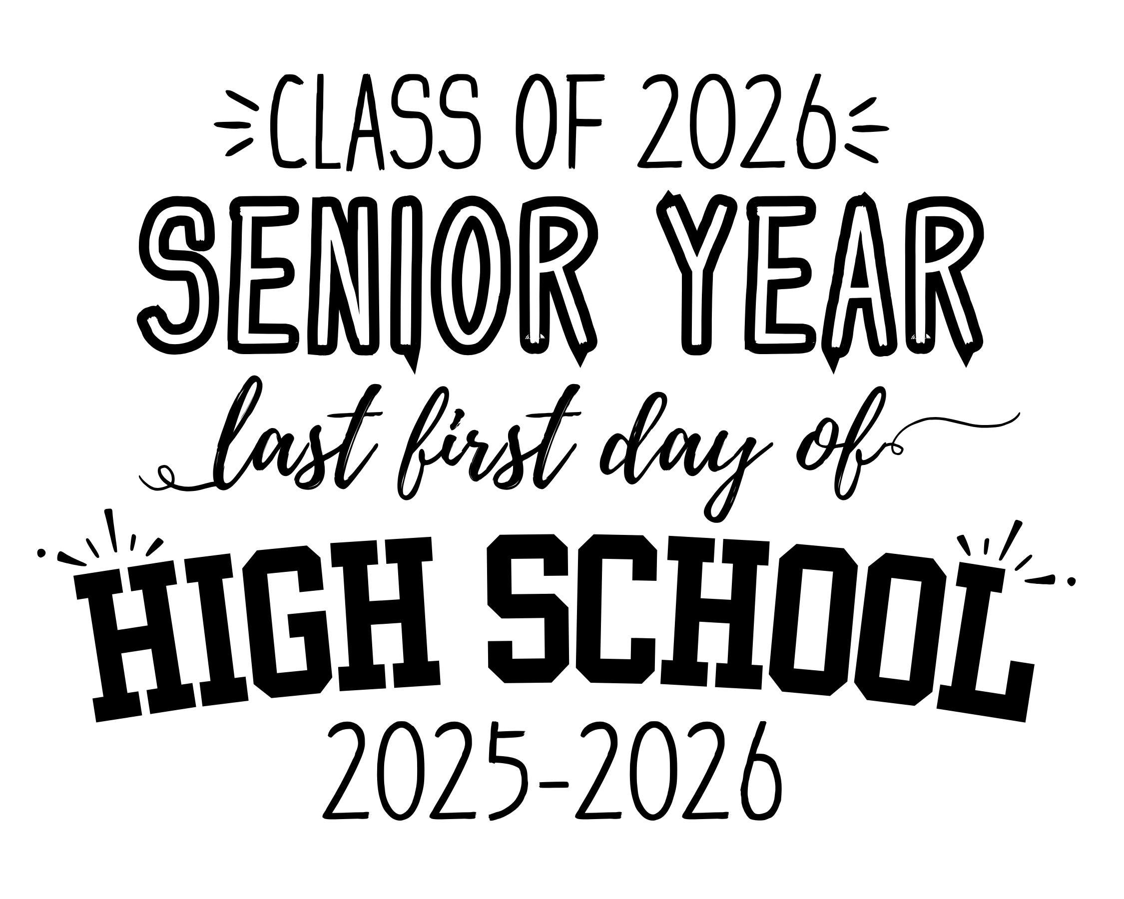 First Day Of Senior Year Class Of 2026 Sign Printable Made By Teachers First Day Of Senior Year Class Of 2026 Sign Printable Made By Teachers