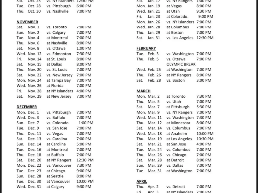 Flyers Announce 2025 26 Regular Season Schedule R Flyers