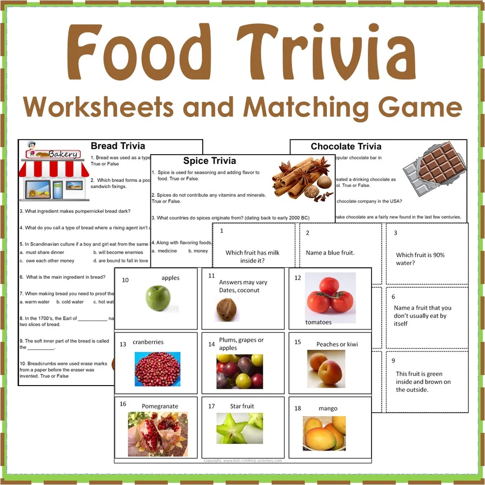 Food Trivia Questions And Fun Facts 