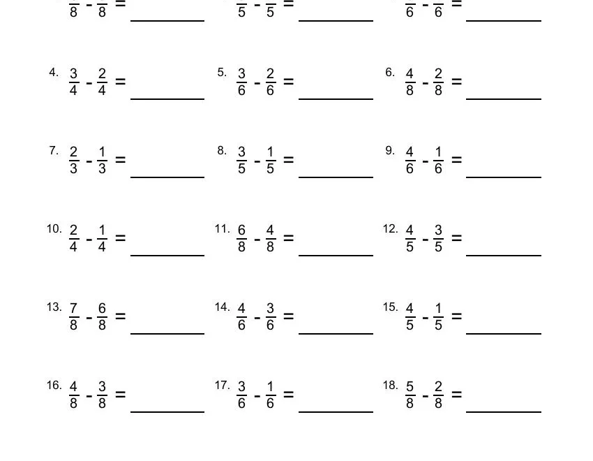 Fraction Worksheets Pdf Downloads Math Champions