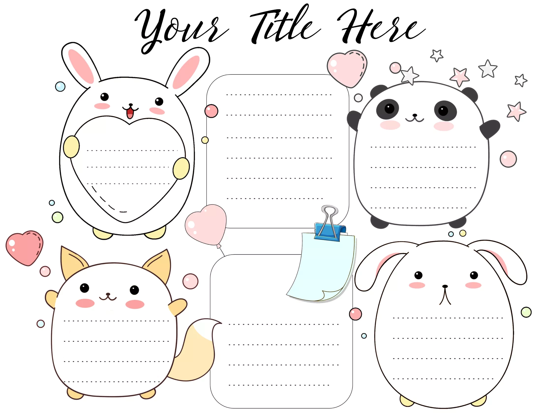 FREE Adorable DIY Cute Planners And Planner Stickers