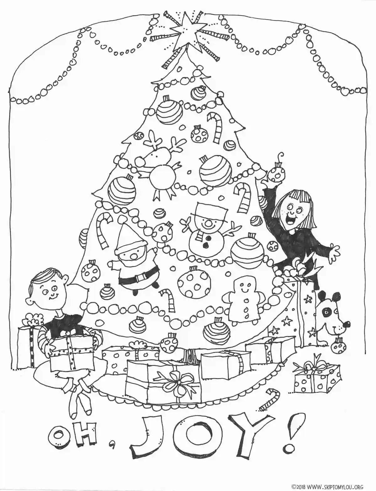 Free Printable Christmas Tree Coloring Sheets