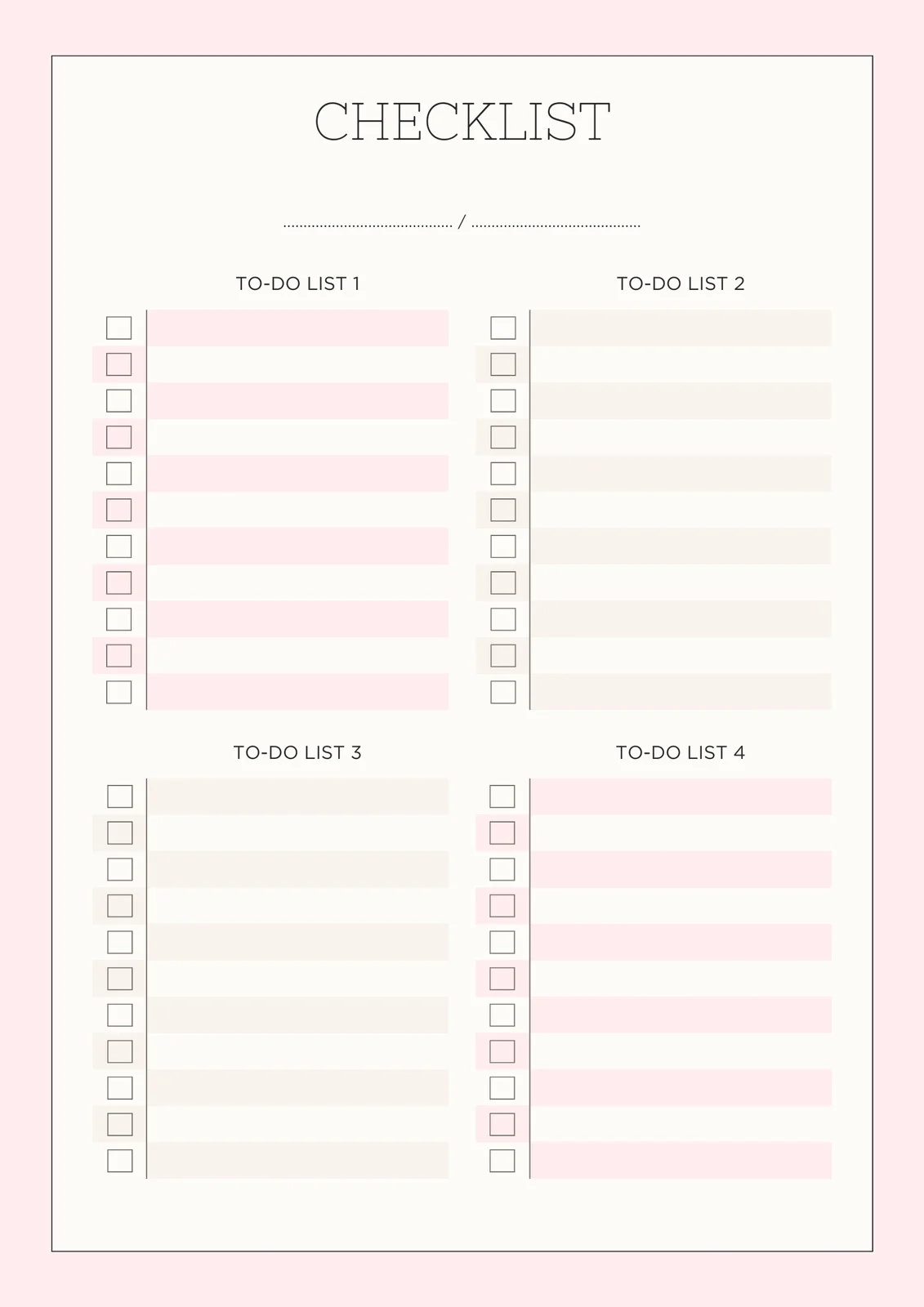 Make A Printable List Online