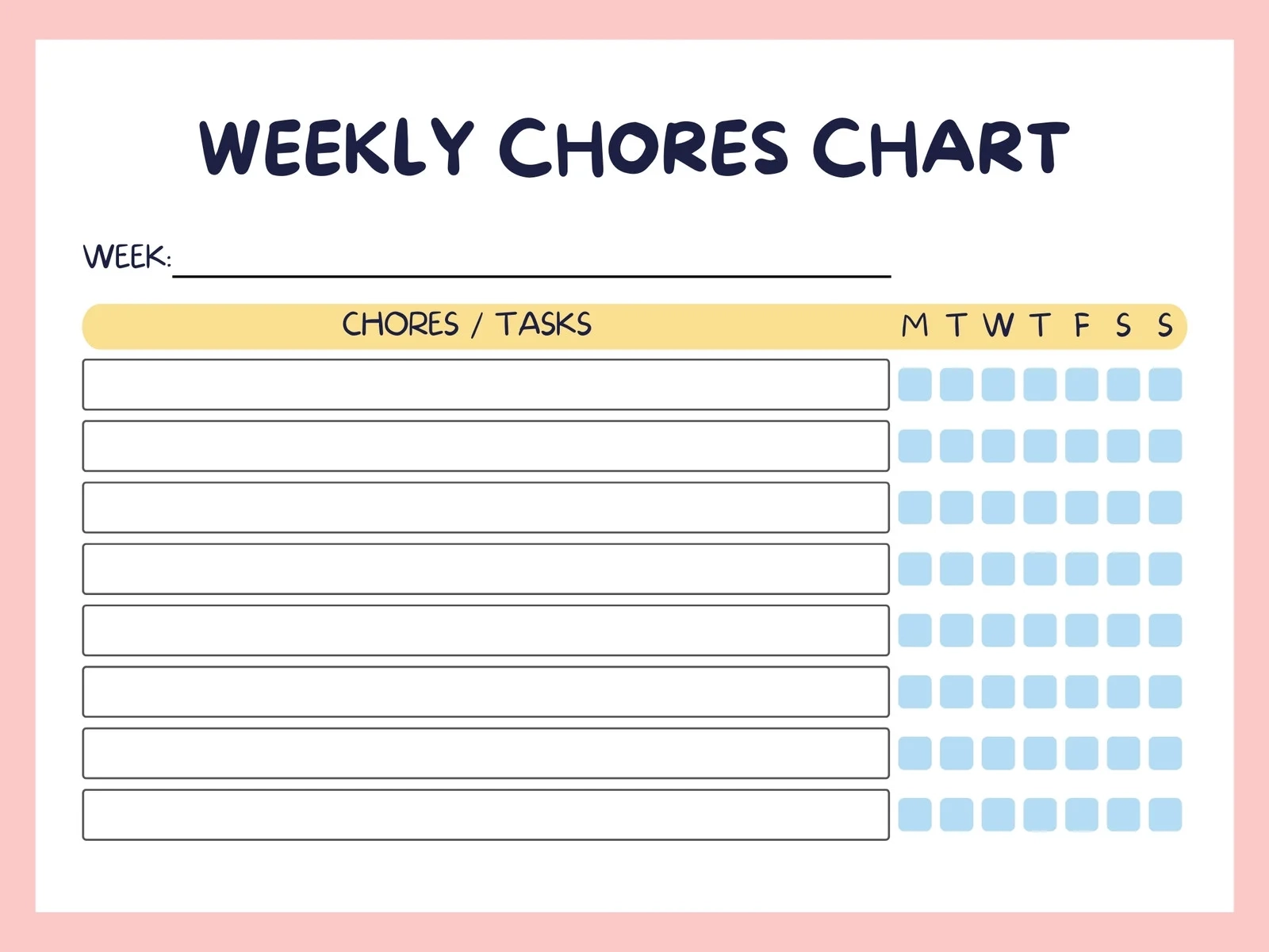 Free Printable Chart Template