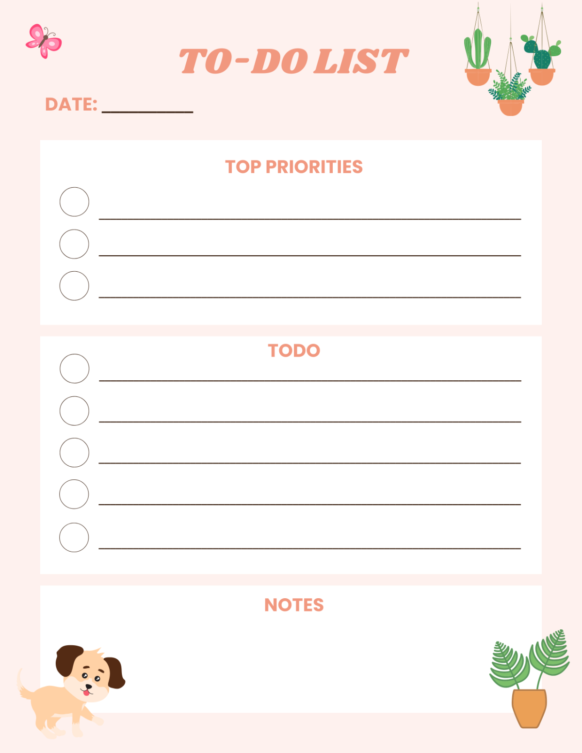 Cute To Do List Free Printable Cute To Do List Free Printable