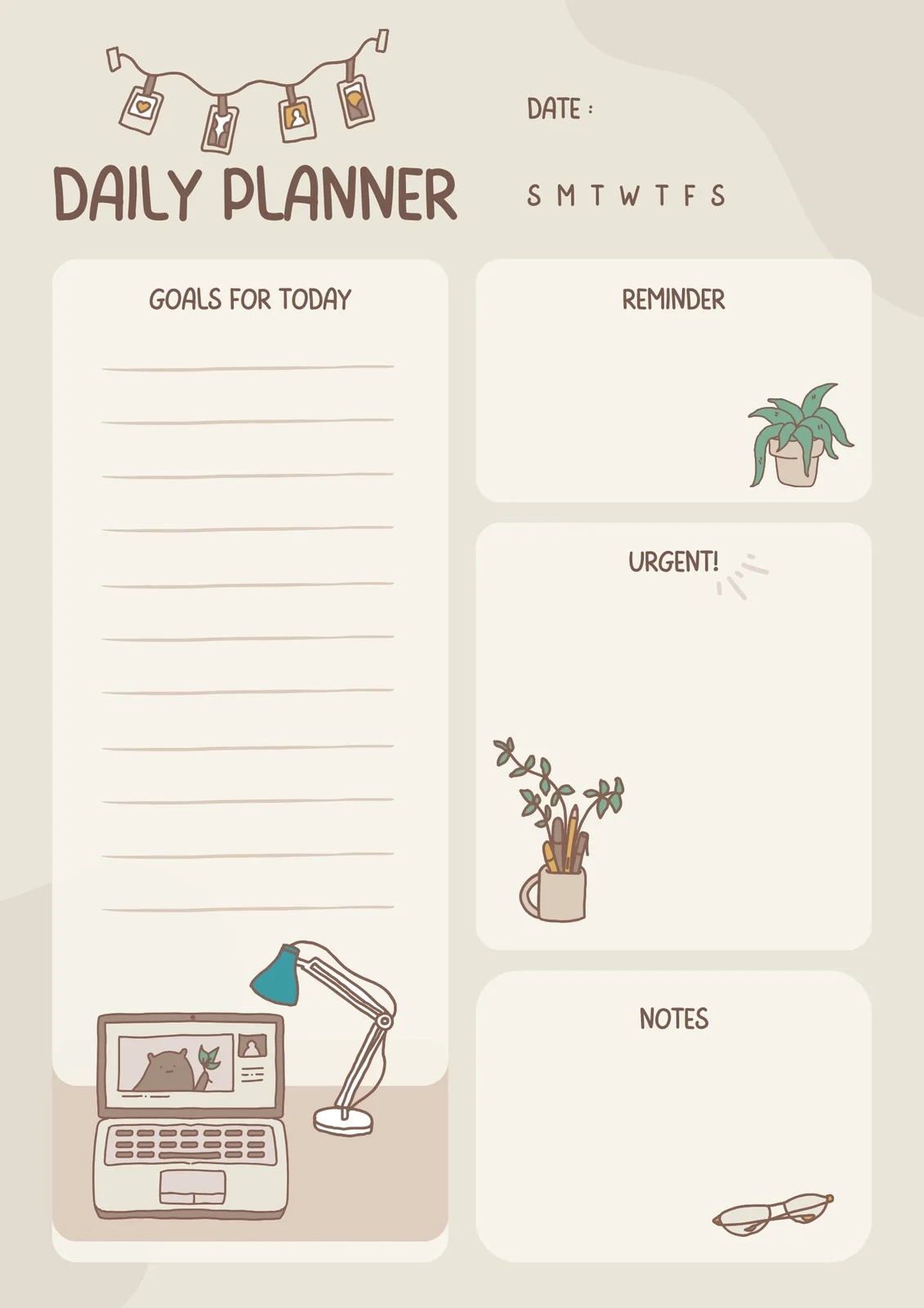 Free Magical Daily Planner Printable