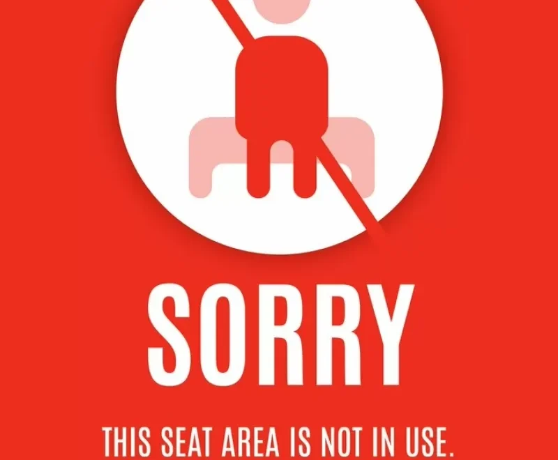 Free Do Not Sit Sign Templates